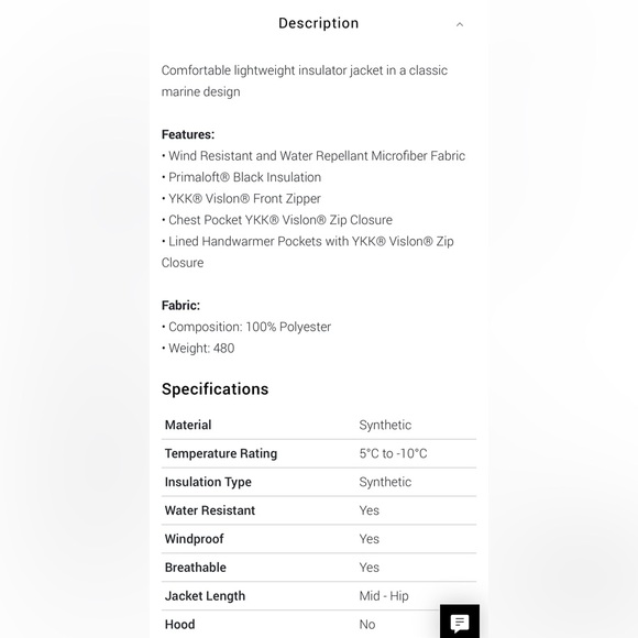 Helly Hansen Crew Insulator Jacket - Picture 5 of 5